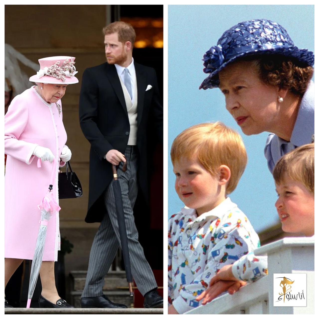 الملكة اليزابيث و الأمير هاري